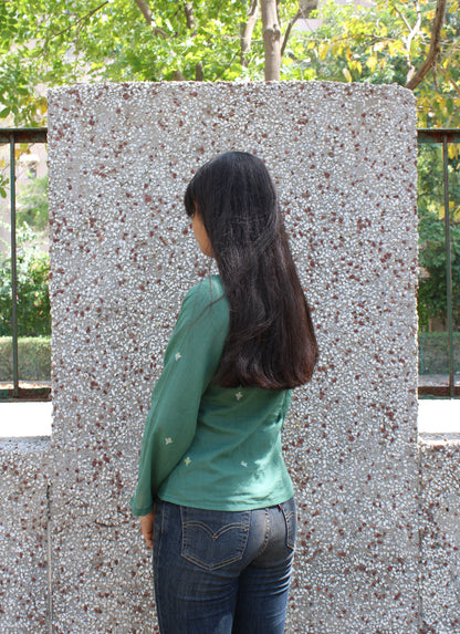 Zen Blouse - Handloom Jamdani Cotton