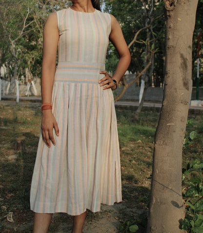 Willow Midi Dress - Candy Stripes
