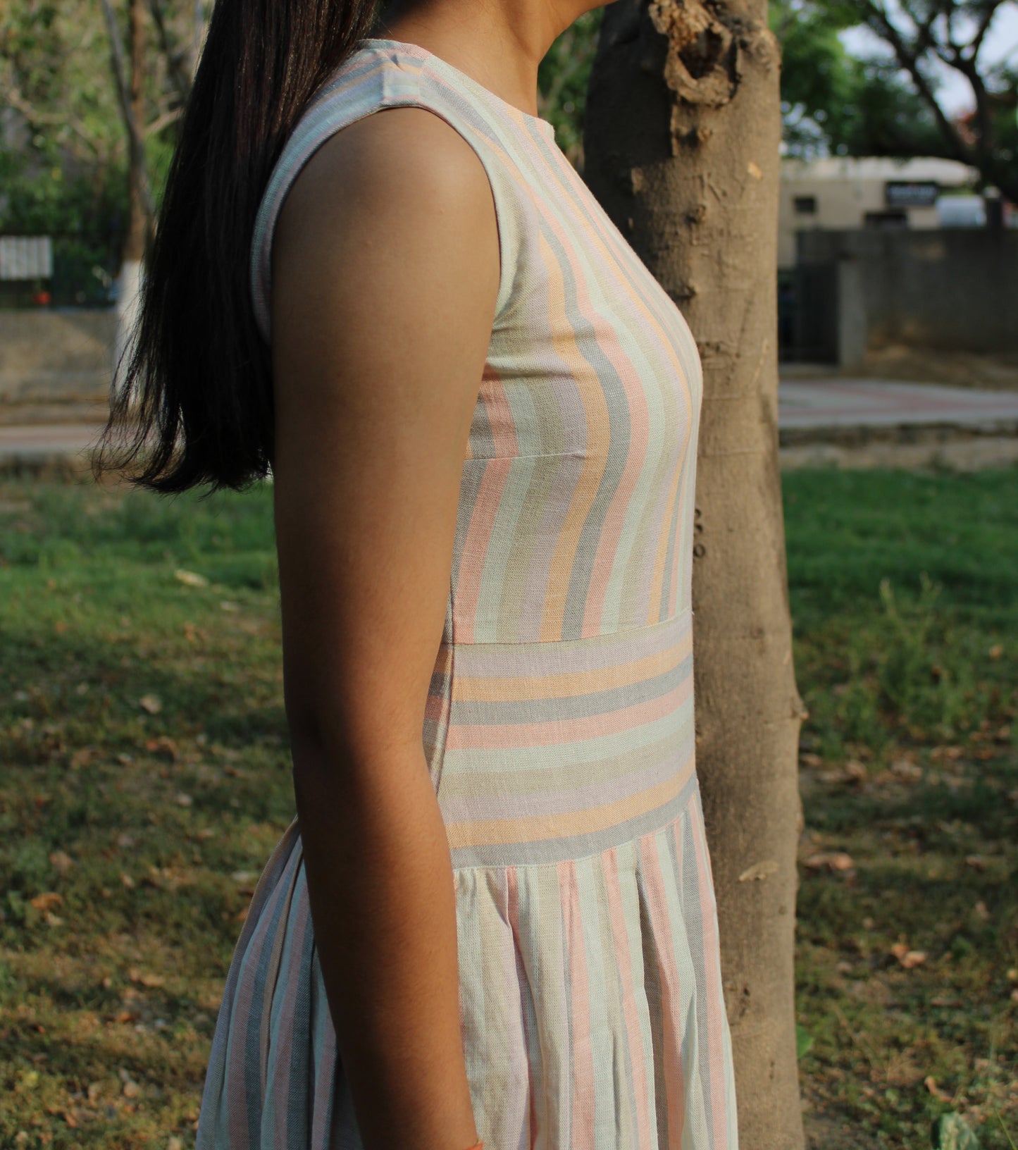Willow Midi Dress - Candy Stripes