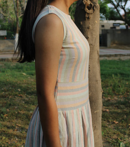 Willow Midi Dress - Candy Stripes