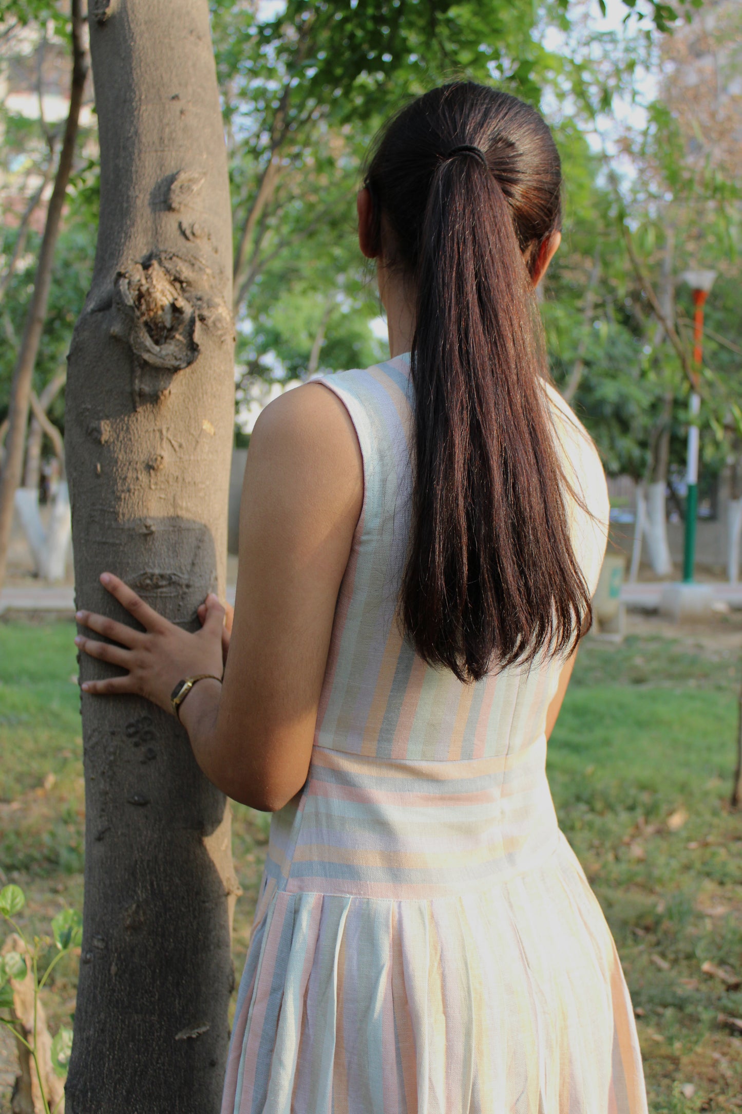 Willow Midi Dress - Candy Stripes