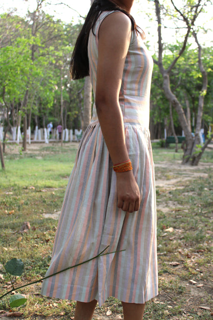 Willow Midi Dress - Candy Stripes
