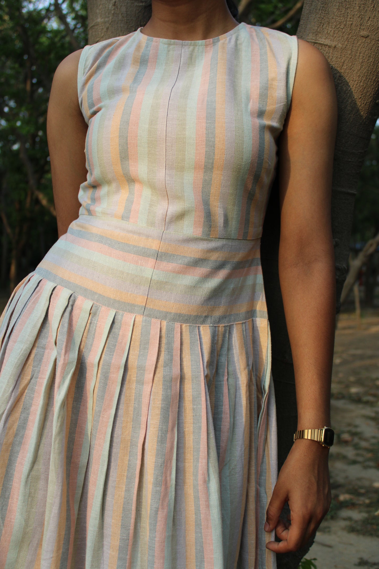 Willow Midi Dress - Candy Stripes