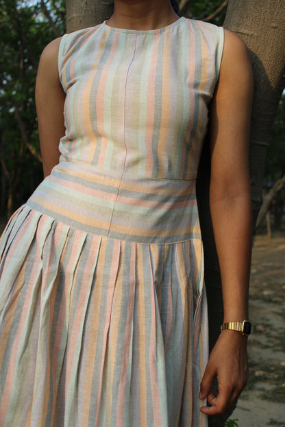 Willow Midi Dress - Candy Stripes