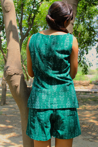 Nirv Co-ord - Ikat Handloom