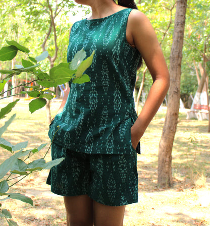 Nirv Co-ord - Ikat Handloom