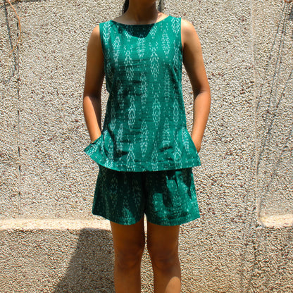 Nirv Co-ord - Ikat Handloom