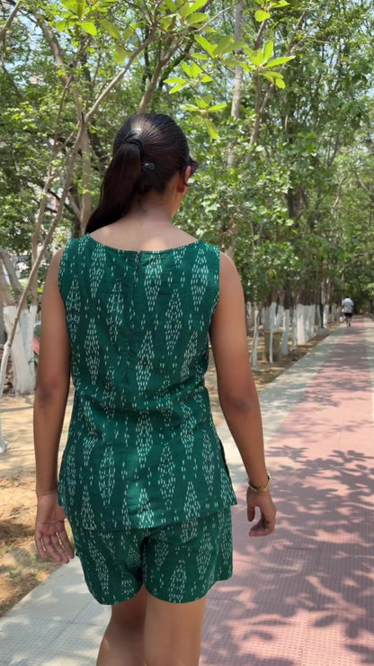 Nirv Co-ord - Ikat Handloom