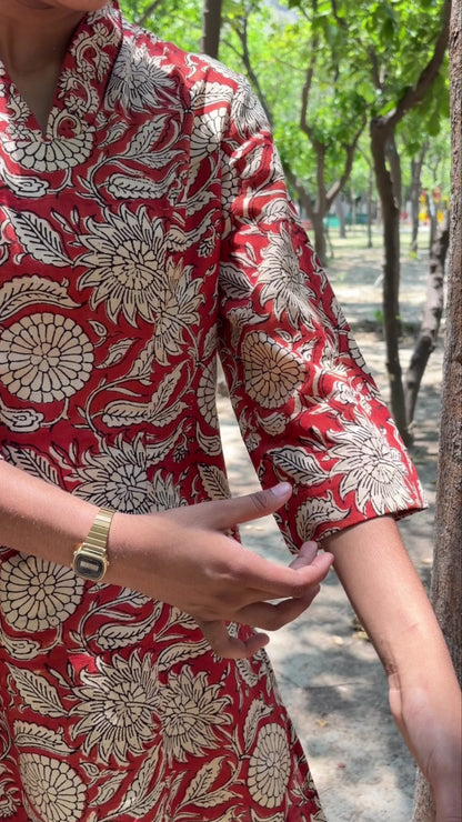 Aru Kurta - Handblock Print